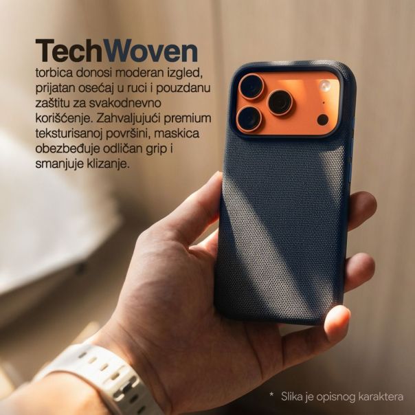 Maska za iPhone 15 6.1 braon Magsafe TechWoven - EP3195852