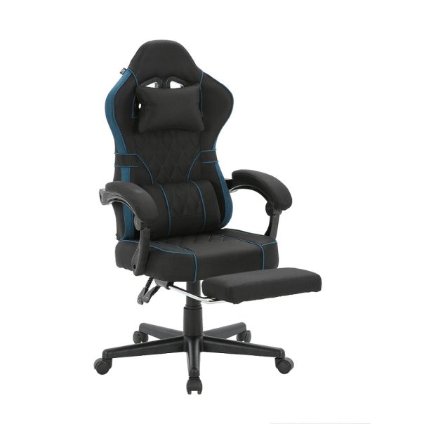 ePlayGame Retro Gejmerska stolica HC-4064LUX-1 crno plava - HC-4064LUX-1