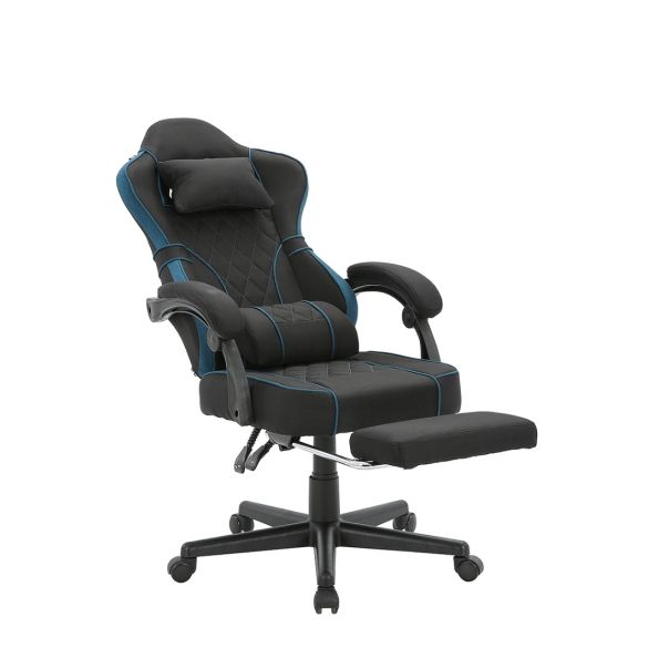 ePlayGame Retro Gejmerska stolica HC-4064LUX-1 crno plava - HC-4064LUX-1