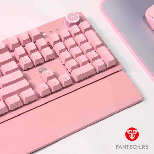 FANTECH Gejmerska mehanička tastatura MK853 MAX POWER SAKURA EDITION (CRVENI SWITCH) - FT92135