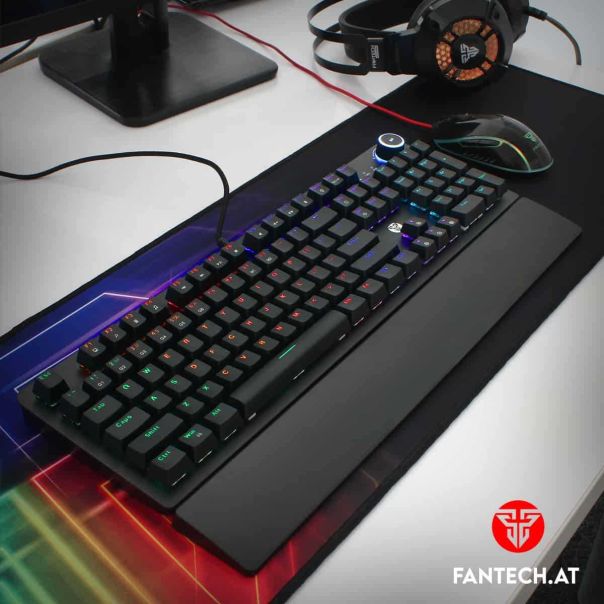 FANTECH Gejmerska mehanička tastatura MK853 MAX POWER CRNA (PLAVI SWITCH) - FT89553