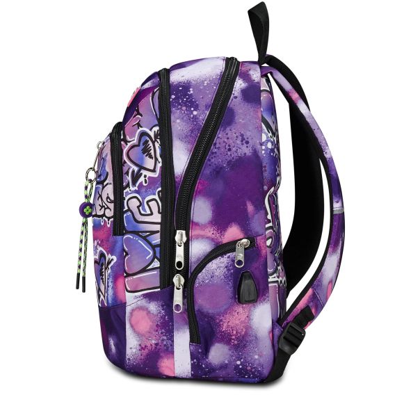 SEVEN Ranac sa USB ulazom za punjenje telefona - Bubble street - 200102404-359