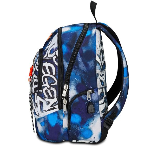 SEVEN Ranac sa USB ulazom za punjenje telefona - Retrocolor - 200102439-550