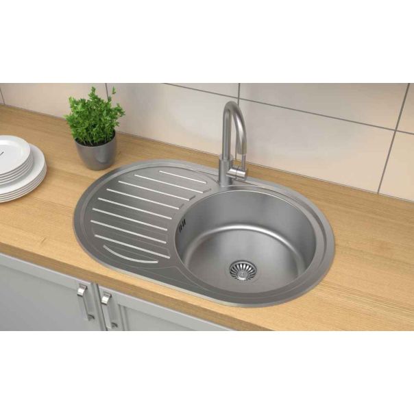QUADRON Ugradna sudopera sa oceđivačem TOM 211 SteelQ HD211SAT7750 - EP3191850