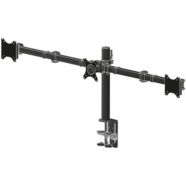 Simple and functional triple desktop arm - DS1003C-B1