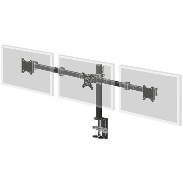 Simple and functional triple desktop arm - DS1003C-B1