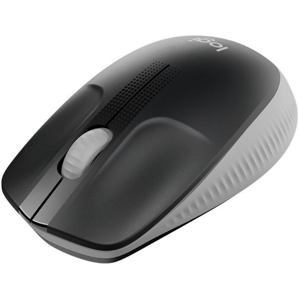 LOGITECH M190 Full-size wireless mouse - MID GREY - 2.4GHZ - EMEA - M190 - 910-005906