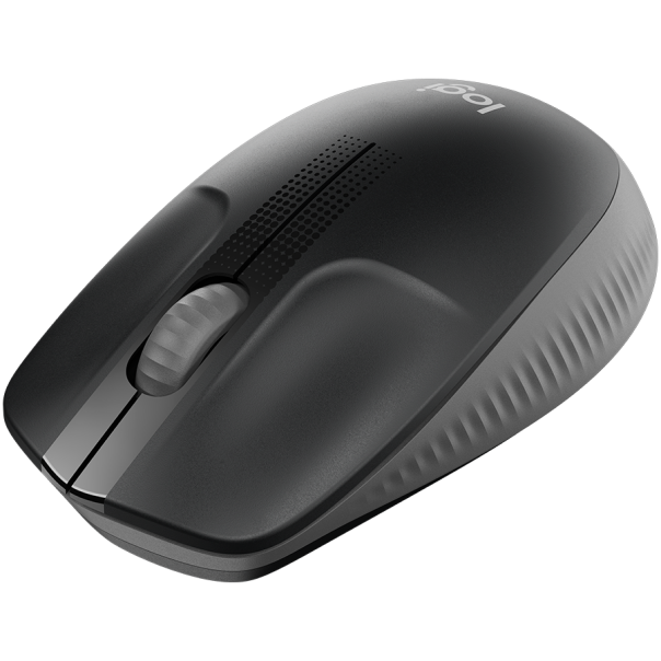 LOGITECH M190 Full-size wireless mouse - CHARCOAL - 2.4GHZ - EMEA - M190 - 910-005905