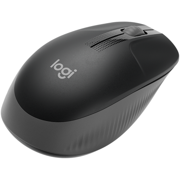 LOGITECH M190 Full-size wireless mouse - CHARCOAL - 2.4GHZ - EMEA - M190 - 910-005905
