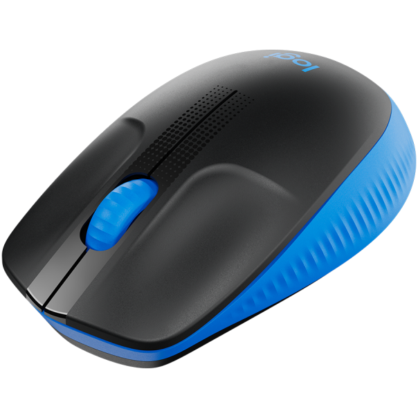 LOGITECH M190 Full-size wireless mouse - BLUE - 2.4GHZ - EMEA - M190 - 910-005907