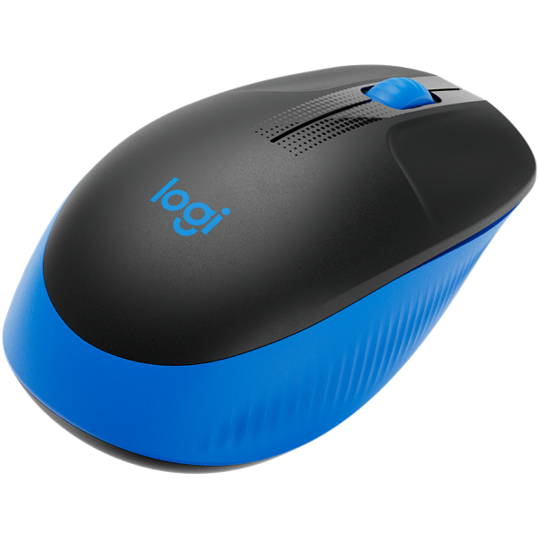 LOGITECH M190 Full-size wireless mouse - BLUE - 2.4GHZ - EMEA - M190 - 910-005907