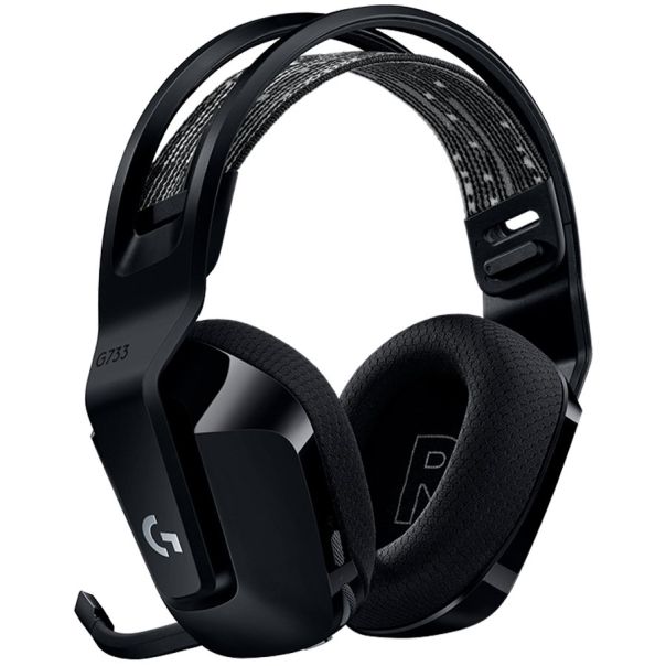 LOGITECH G733 LIGHTSPEED Wireless RGB Gaming Headset - BLACK - 2.4GHZ - EMEA - 981-000864