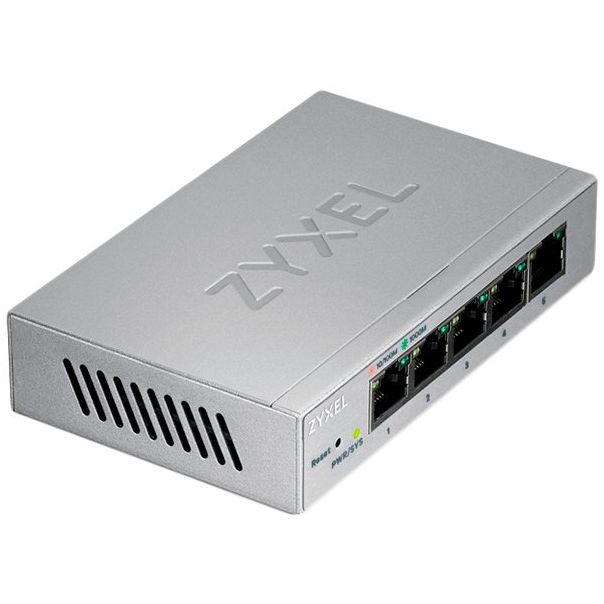 Zyxel GS1200-5, 5 Port Gigabit  webmanaged Switch - GS1200-5-EU0101F
