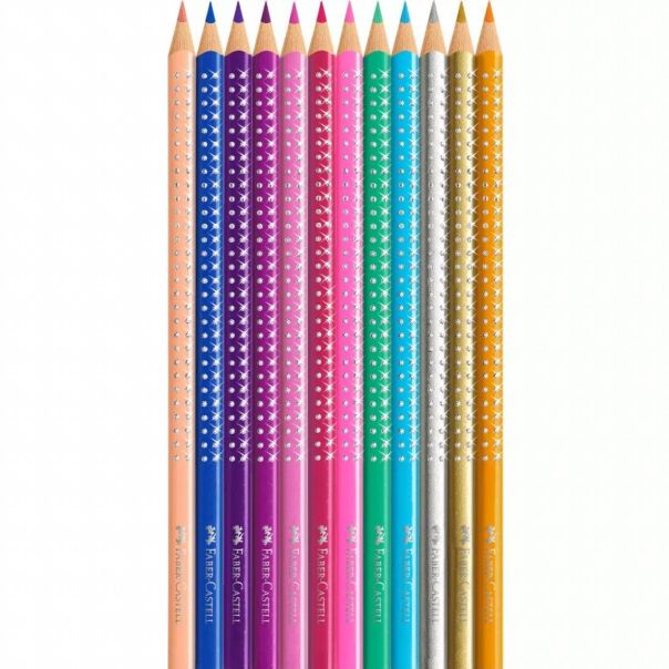 FABER CASTELL Drvene bojice Sparkle Grip, set 1/12 201737 - 201737