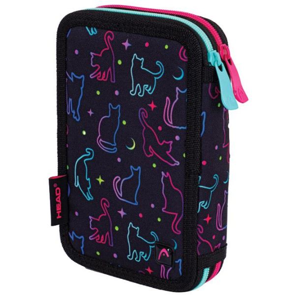 HEAD Prazna pernica 2zipa AC2 Night Cat - 20185-1-1