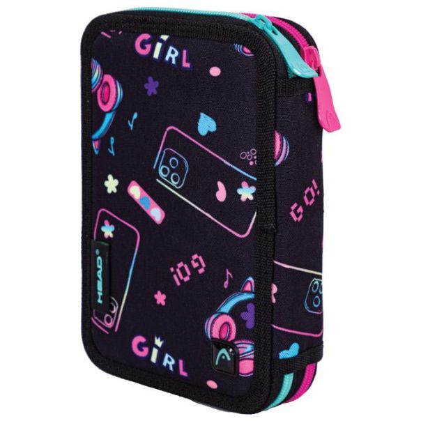 HEAD Prazna pernica 2zipa AC2 Girl Go! - 20189