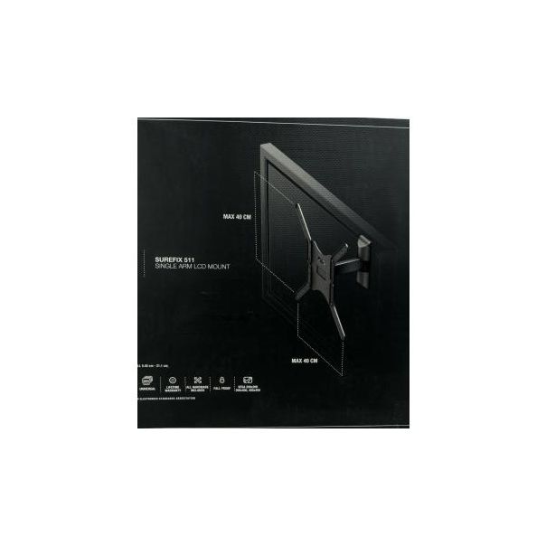 SONOROUS Zidni nosač za TV SUREFIX 235, crna - 202032