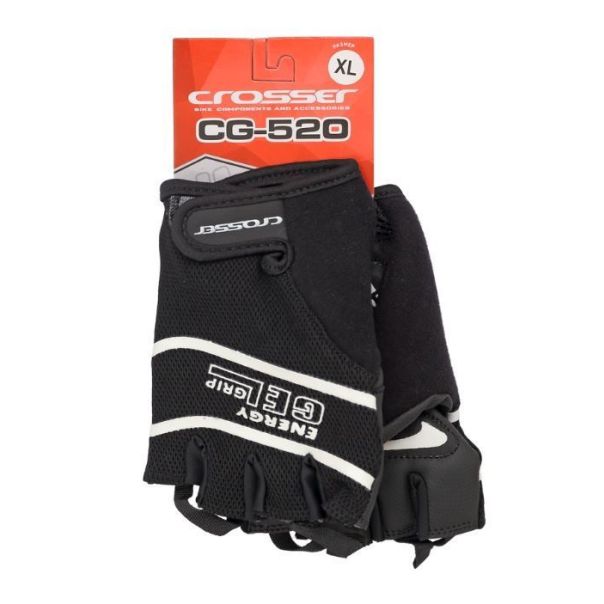 CROSSER Rukavice CG-520 SHORT FINGER black M - 2810