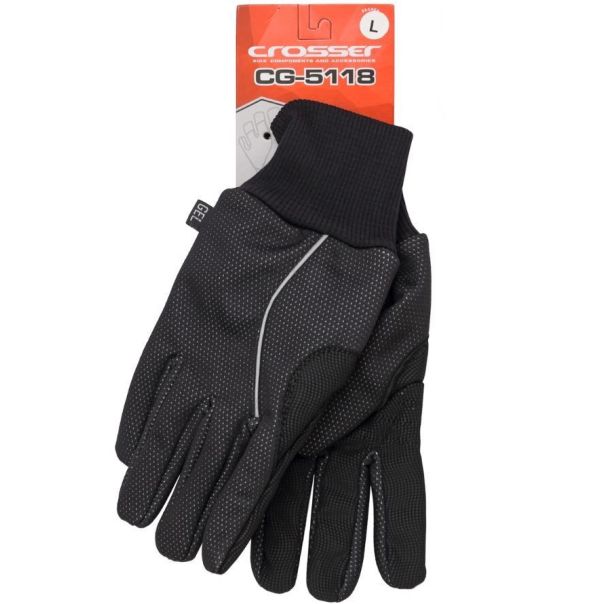 CROSSER Rukavice CG-5118 LONG FINGER black L - 2821