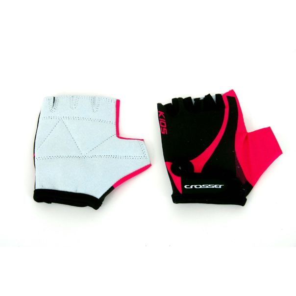 TOURDEFRANCE Rukavice dečije CROSSER CG-KIDS 367 SHORT FINGER black/pink 4XS - 2817