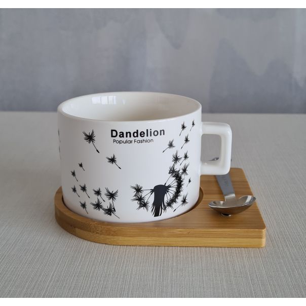 DEKOR DOM Šolja CYLINDER FLOWERS C7 - N02 - 022626