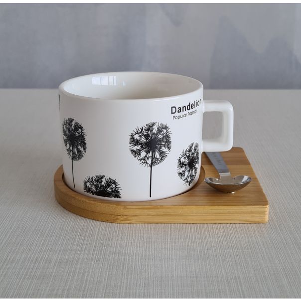 DEKOR DOM Šolja CYLINDER FLOWERS C7 - N02 - 022626