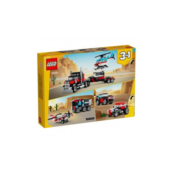 LEGO Kamion s ravnom platformom i helihopterom 31146 - 202154