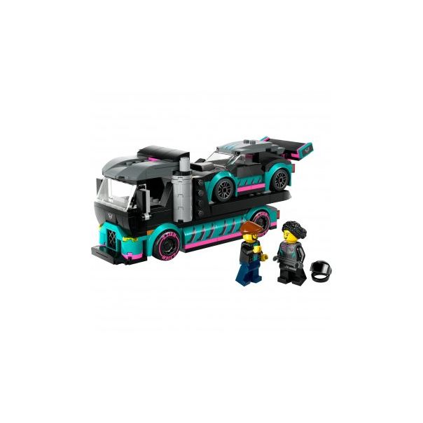 LEGO Kocke 60406 Trkački auto i auto-transporter - 202167