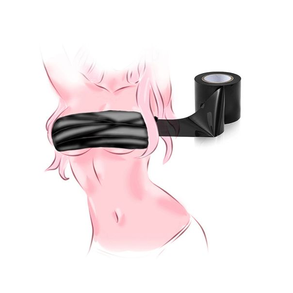 Crna 16 m lepljiva traka za BDSM C81279-1 - C81279-1