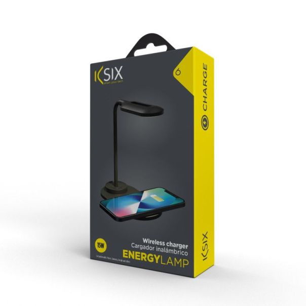 KSIX Lampa sa bežičnim brzim punjačem, BXCQILAMP01, 15W - 37120