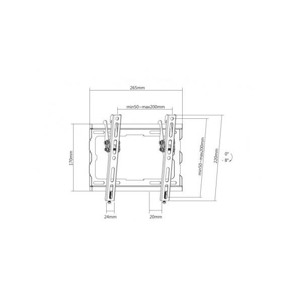 S-BOX Zidni nosač za TV 23