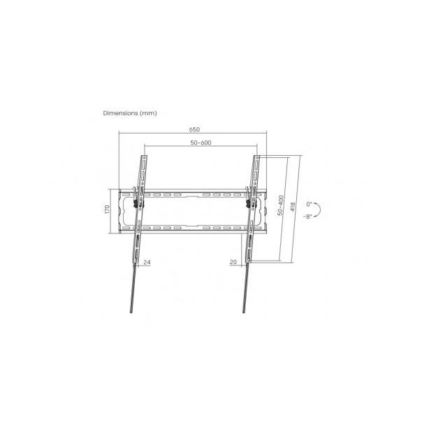 S-BOX Zidni nosač za TV 37