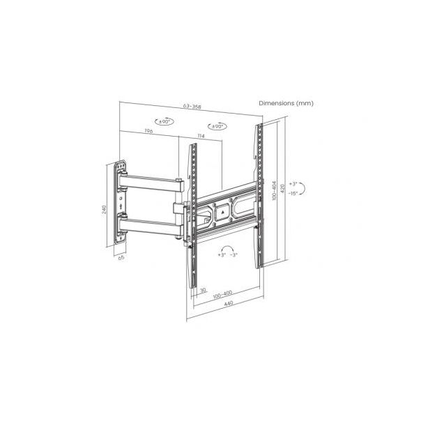 S-BOX Zidni nosač za TV 32
