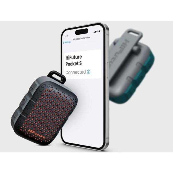 HIFUTURE Bežični Bluetooth zvučnik POCKETSBK, crna - 38484