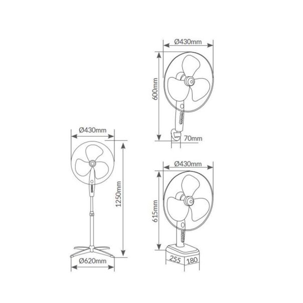 NIAROS KURELI Ventilator 3U1 - 38185