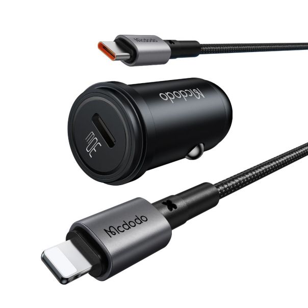MCDODO Auto Punjač CC-7492, 30W USB-C + Kabl 36W TIP-C NA LIGHTNING, 1,2m - EP2853988