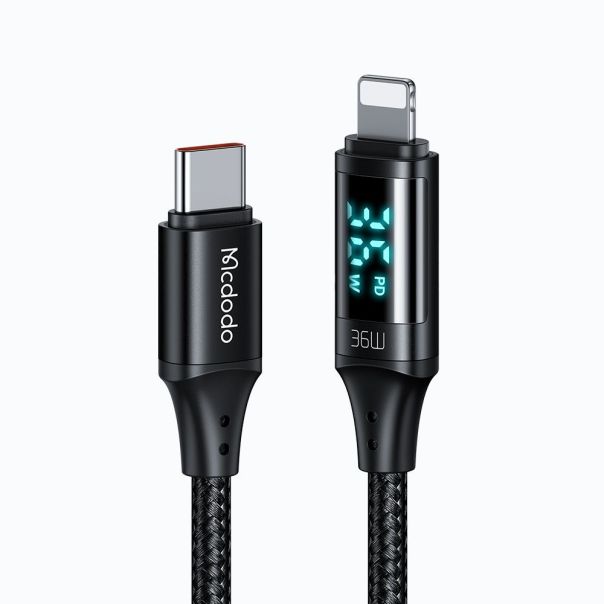 MCDODO Kabal CA-1030 DIGITAL DISPLAY 36W, USB TIP-C na Lightning, 1,2m - 37769