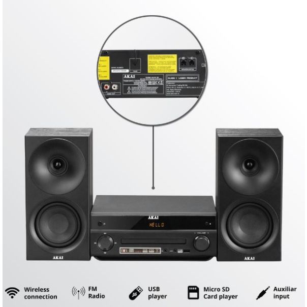 AKAI Mikro linija AM-301-B sa CD čitačem - 38092