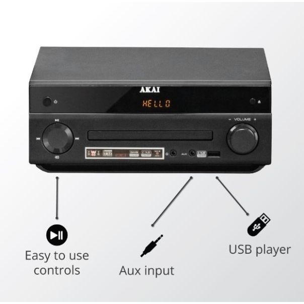 AKAI Mikro linija AM-301-B sa CD čitačem - 38092
