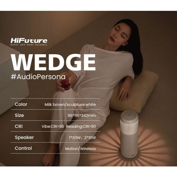 HIFUTURE Bluetooth zvučnik WEDGE, bela - 38163