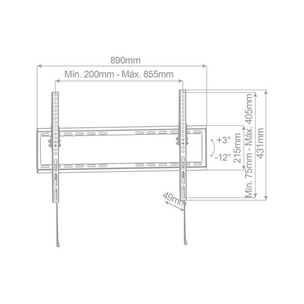 HOLMIOS Nosač za televizor 55022, 43