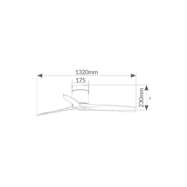 GSC MUCARI Plafonski ventilator 52' - 38189