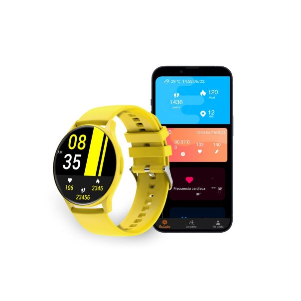 KSIX Pametni sat BXSW16AM CORE AMOLED, žuta - 38269