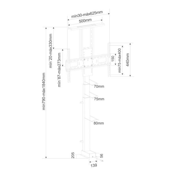 HOLMIOS Nosač za televizor 57004 motorizovani WiFi 32