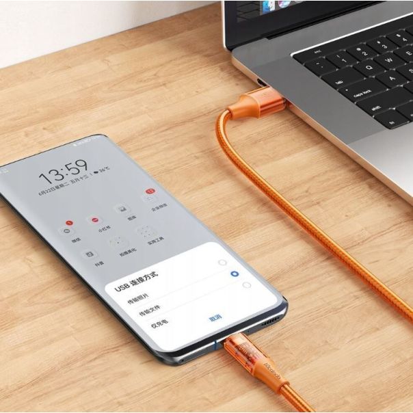 MCDODO Kabl CA-2093, 6A, USB-A na TIP-C, 1.8m, narandžasta - 38466