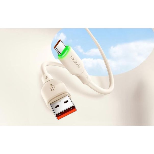 MCDODO Kabl CA-4750, 6A, USB-A na TIP-C, 1.2m, bež - 38467
