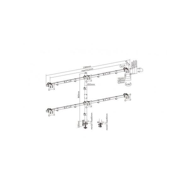 S-BOX Stoni nosač za monitor 13