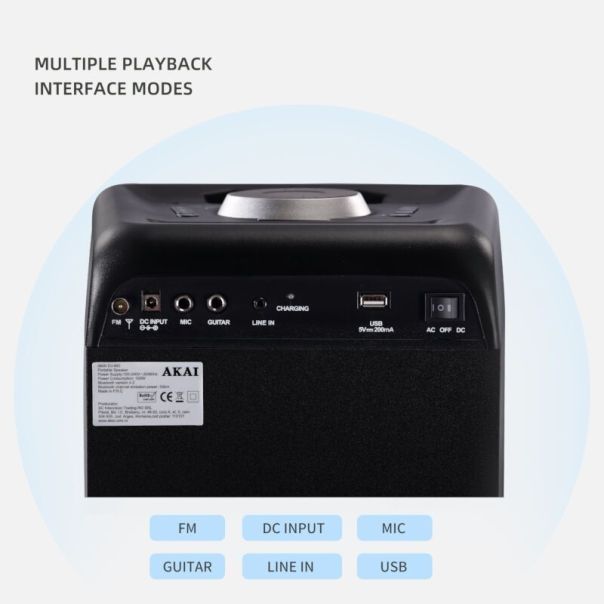 AKAI Bluetooth zvučnik DJ-880, crna - EP2170368