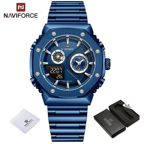 Naviforce Muški ručni sat Kvarcni mehanizam 9216S BLUE - NF9216S BLUE