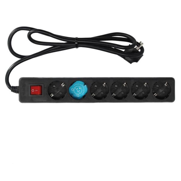 GSC Produžni Kabl 6 utičnica, prekidač, 1.5m, bela - 38864